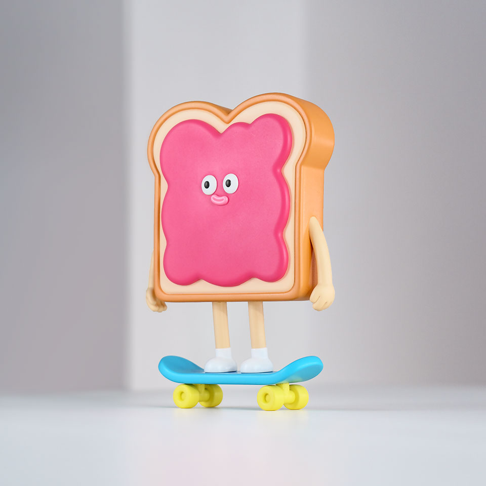 Photo of Toast toy from side view